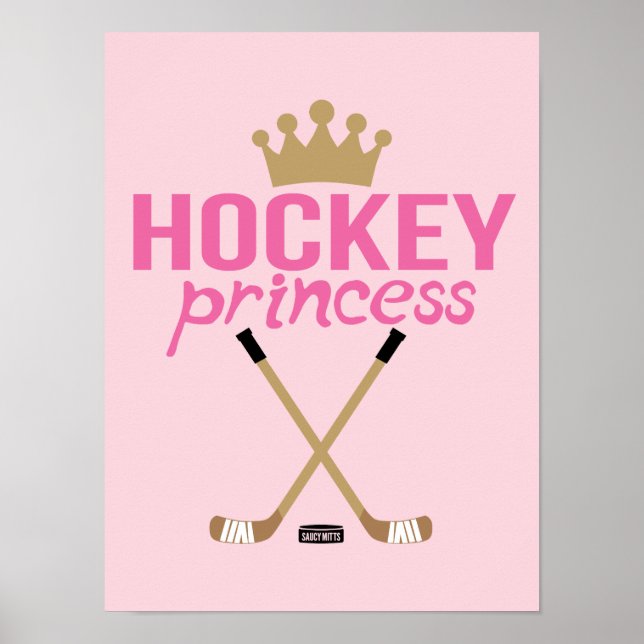 Poster Bâtons de hockey princesse de hockey pour filles r (Devant)
