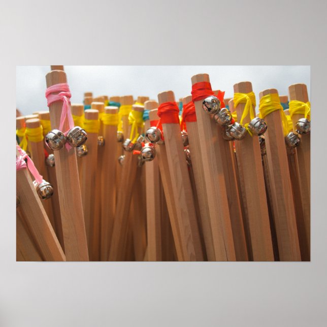 Poster Bâtons Escalades du mont Fuji (Devant)