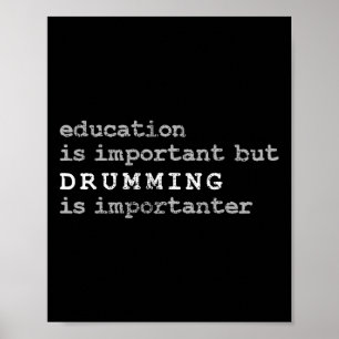 Poster Batteries Marching Band Drummer Education