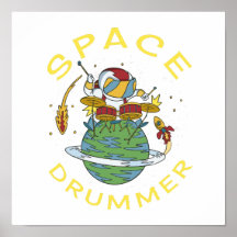 Batteur astronaute spatial