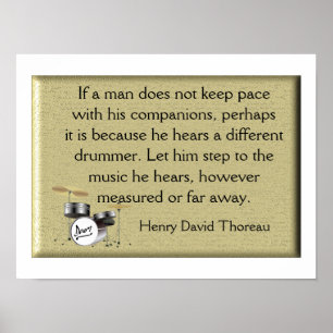 Poster Batteur différent