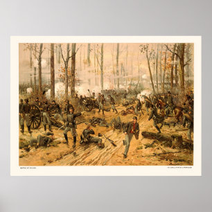 Poster Battle of Shiloh by Thure de Thulstrup 1888