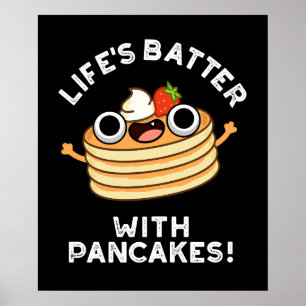 Poster Battre de la vie avec des crêpes amusant jeu de no