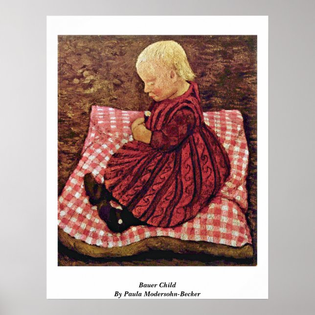 Poster Bauer Child Par Paula Modersohn-Becker (Devant)