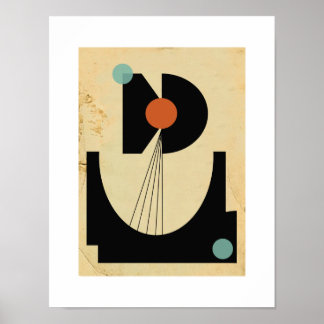 Poster Bauhaus Abstrait #6 Original