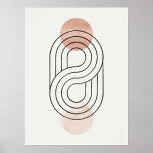 Poster Bauhaus Abstrait minimaliste