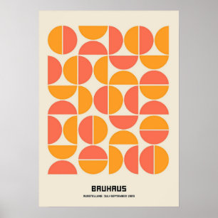 Poster bauhaus, bauhaus design, design moderne, géométriq