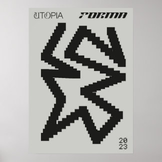 Poster bauhaus, bauhaus design, design moderne, géométriq