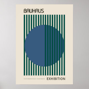 Poster bauhaus, bauhaus design, design moderne, géométriq