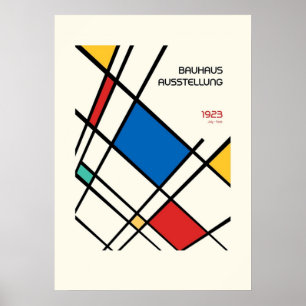 Poster bauhaus, moderniste, minimal, géométrique, abstrai