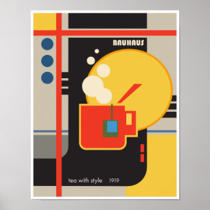 Poster Bauhaus Tea Style
