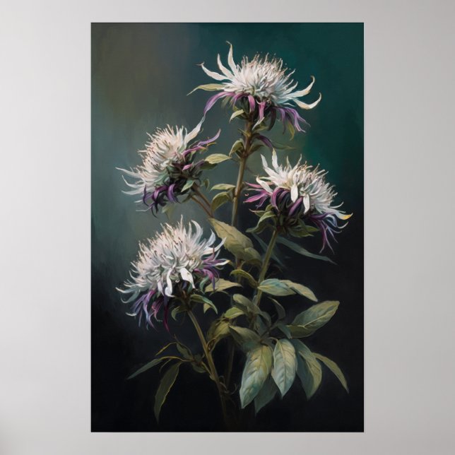 Poster Baume d'abeille blanc Art d'impression (Devant)
