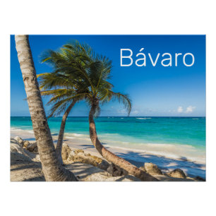 Poster Bavaro Beach Caraïbes République Dominicaine Souve