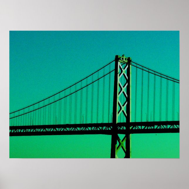 Poster Bay Bridge - San Francisco, Californie (Devant)