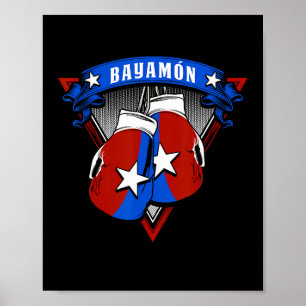 Poster Bayamon Porto Rico Gants de boxe Puerto Rican Cam