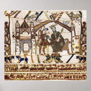 Poster BAYEUX TAPESTRY King Edward Confessor et Harold