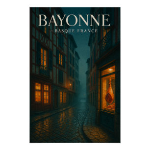 Poster Bayonne — Pays basque français