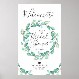 Poster Bayou Botanicals Bienvenue à la Baby Shower