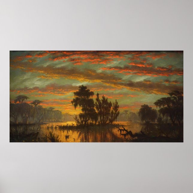 Poster Bayou Plaquemines (1881) de Joseph Rusling Meeker (Devant)
