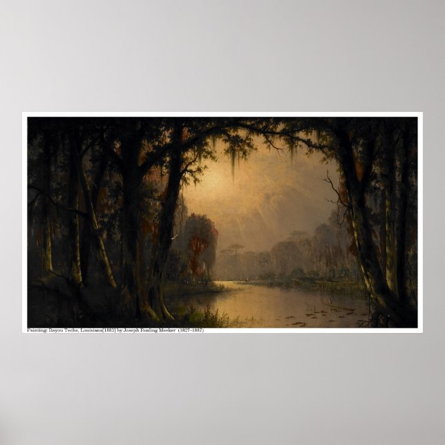 Poster Bayou Teche, Louisiane[1883] (Devant)