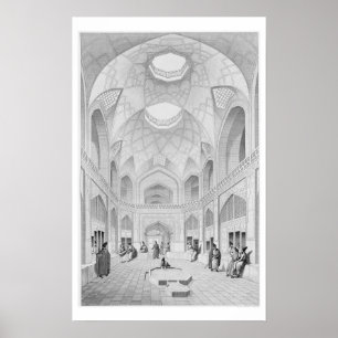 Poster Bazar d'Adji Seid Hussein, dans Kashan, de 'voyage