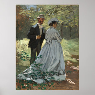 Poster Bazille et Camille - Claude Monet Fine Art