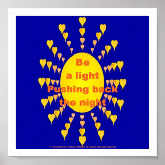Poster - Be A Light par Tricia Pattinson