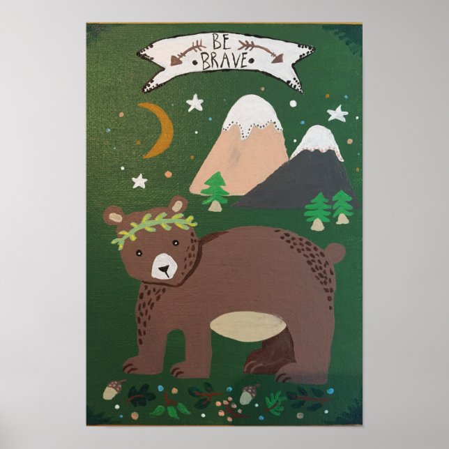 Poster "Be Brave" (Vorne)