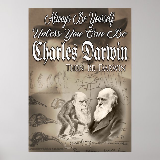 Poster Be Charles Darwin (Devant)