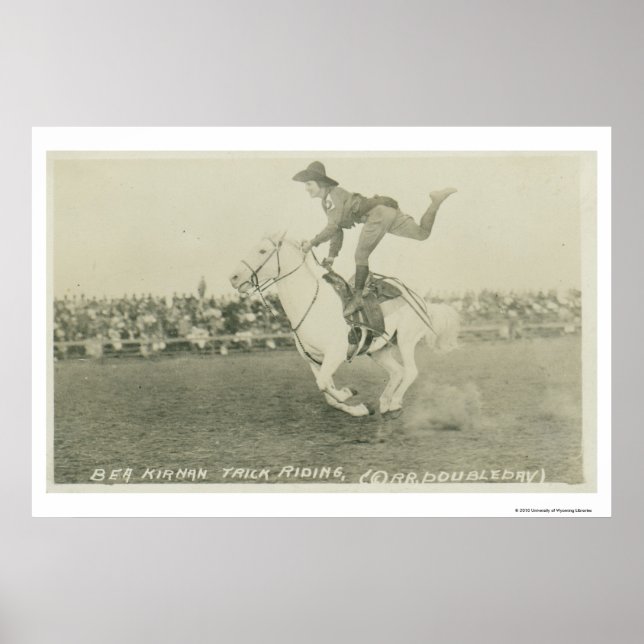 Poster Bea Kirnan triche équitation. (Devant)