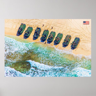 Poster BEACH ARMOR - Véhicule amphibie d'assaut