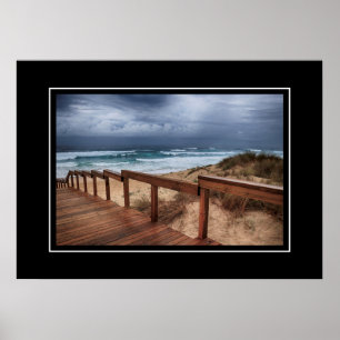 Poster Beach Scene