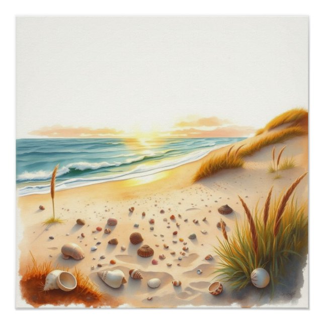 Poster beach wall art (Devant)