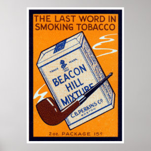 Poster Beacon Hill Pipe Tobacco 1910