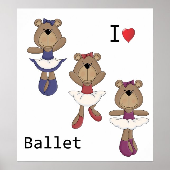 Poster Bear Ballet (Devant)