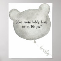 Bear Balloon devine combien d'affiches nounours