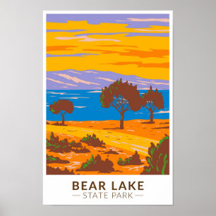 Poster Bear Lake State Park Utah Vintage