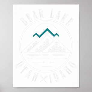 Poster Bear Lake Utah Idaho Camping Boating