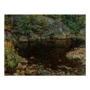 Poster Bear River Trout Pond, Newry Maine : Eau Tranquill