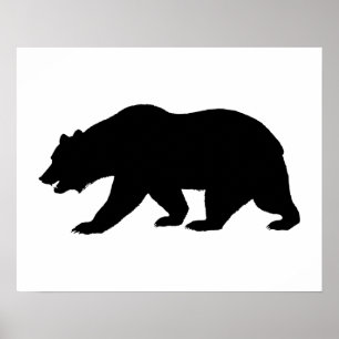 Poster Bear Shape