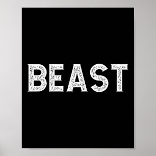 Poster Beast Cool Hommes Gym Entraînement Sport Muscle Co