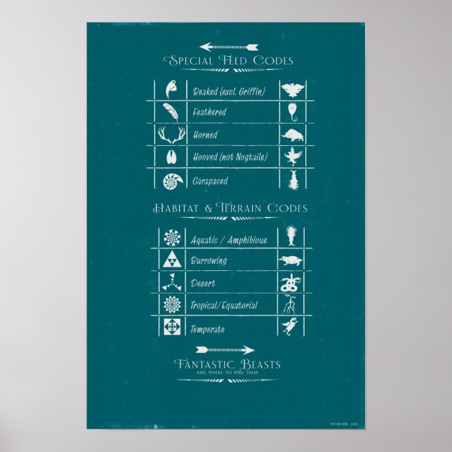 Poster BEASTS FANTASTIQUES ET OÙ LES TROUVER™Code Graphiq (Devant)