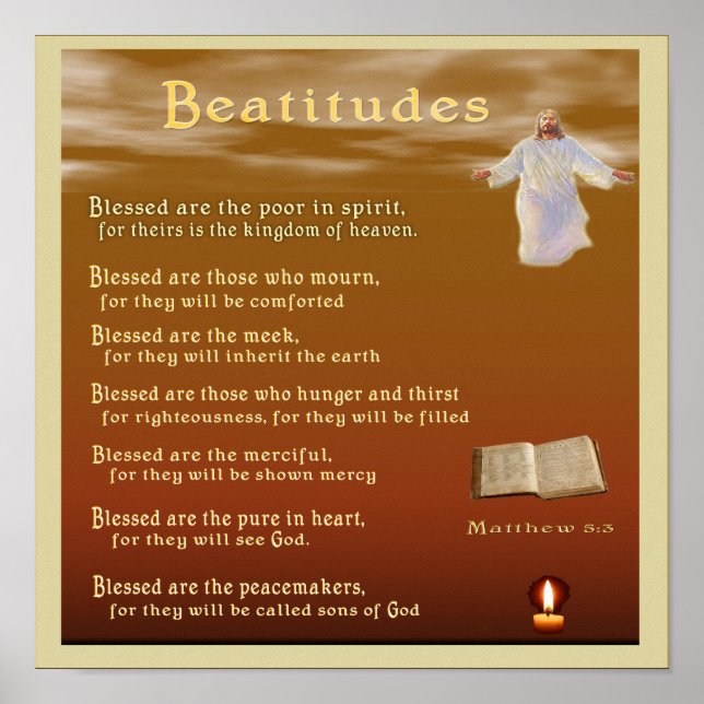 Poster Béatitudes (Devant)