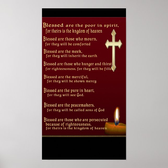Poster Béatitudes (Devant)