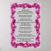 Béatitudes dans un cadre de Bougainvilliers