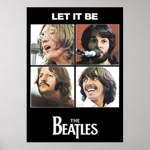 Poster beatles, rock classique, groupe vintage, musique b