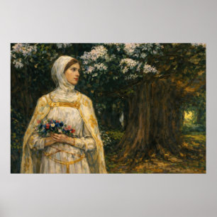 Poster Beatrice par John William Waterhouse
