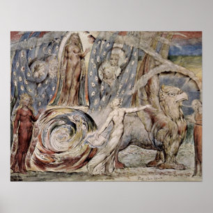 Poster Beatrice parle avec Dante par William Blake
