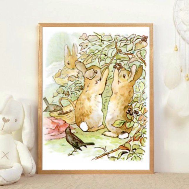 Poster Beatrix Potter du conte de Pierre le lapin (Créateur téléchargé)
