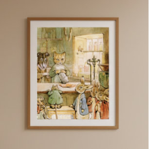 Poster Beatrix Potter Le conte du gingembre et des chaton